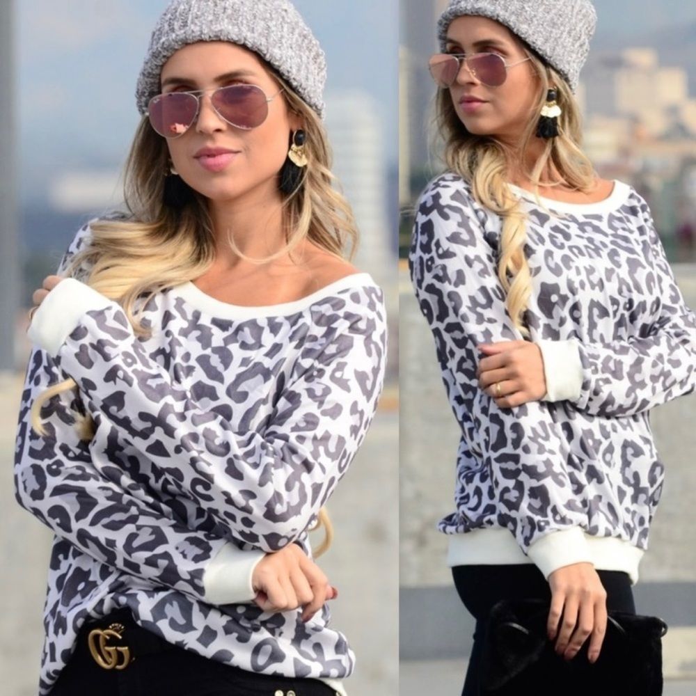 Animal Print Sweatshirt